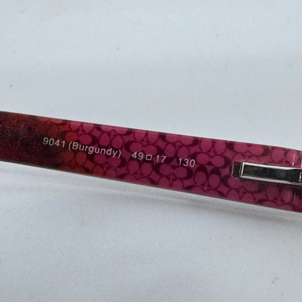 COACH‎ Eyeglasses HC 5006 9041 Rhinestone Summer Burgundy 49-17-130 H15980